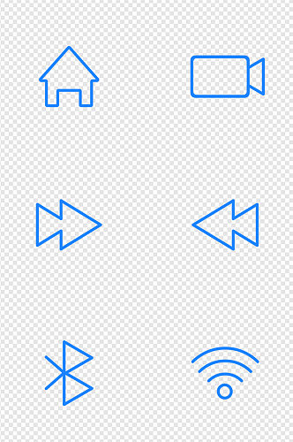手机UI常用线性矢量图标