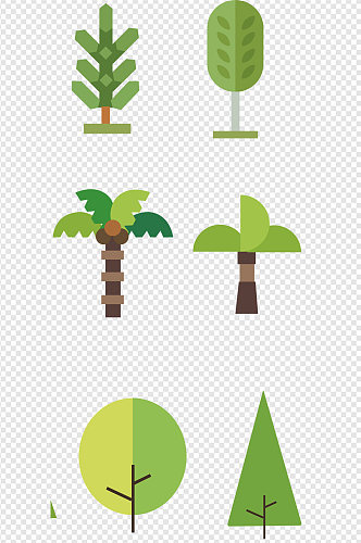 树木绿色森林装饰图案