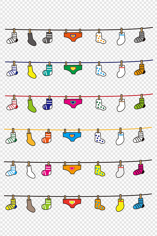 卡通可爱搞怪袜子分割线