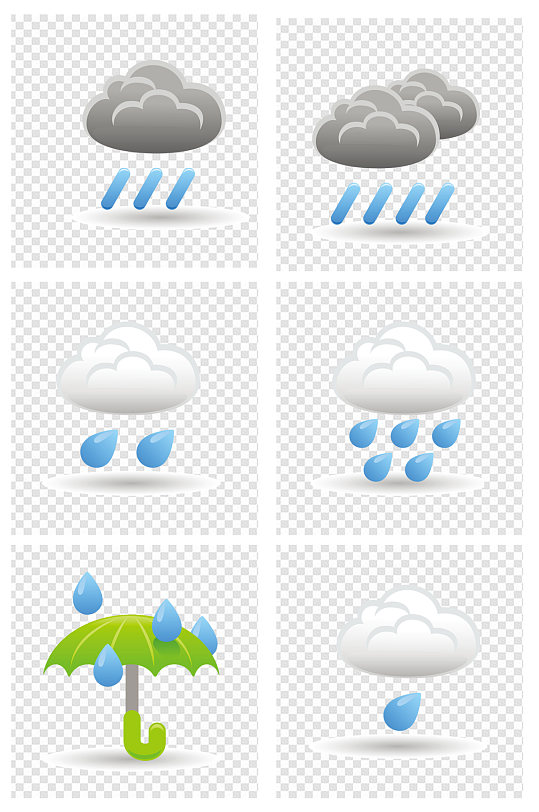 手绘天气标识图片-手绘天气标识素材下载-众图网