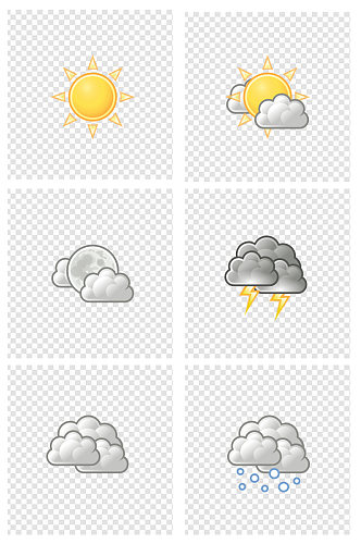 天气预报办公图标