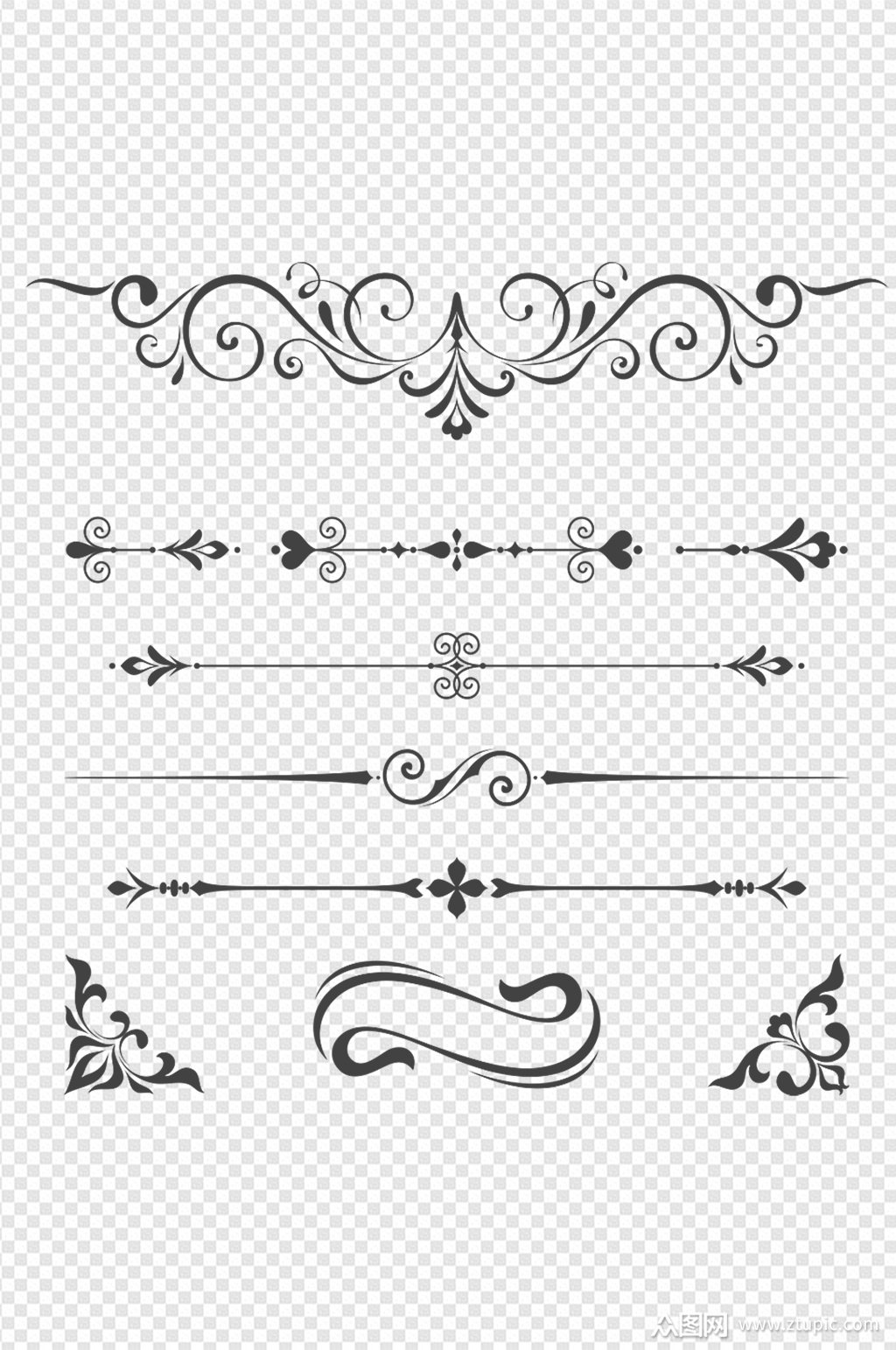 花纹图案欧式图案装饰元素