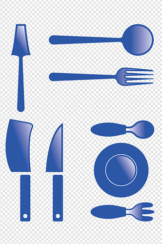 各种用餐时的餐具图标