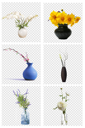 花瓶花卉花朵装饰花朵素材