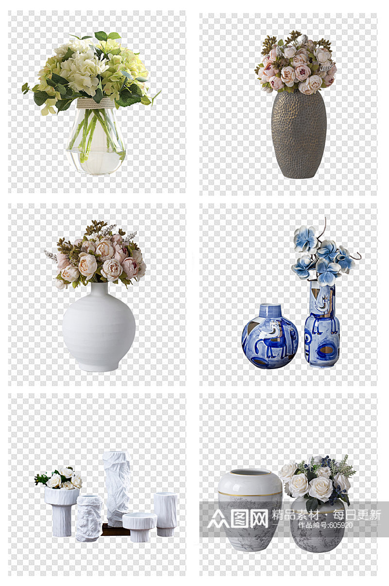 花瓶花卉花朵免扣素材素材