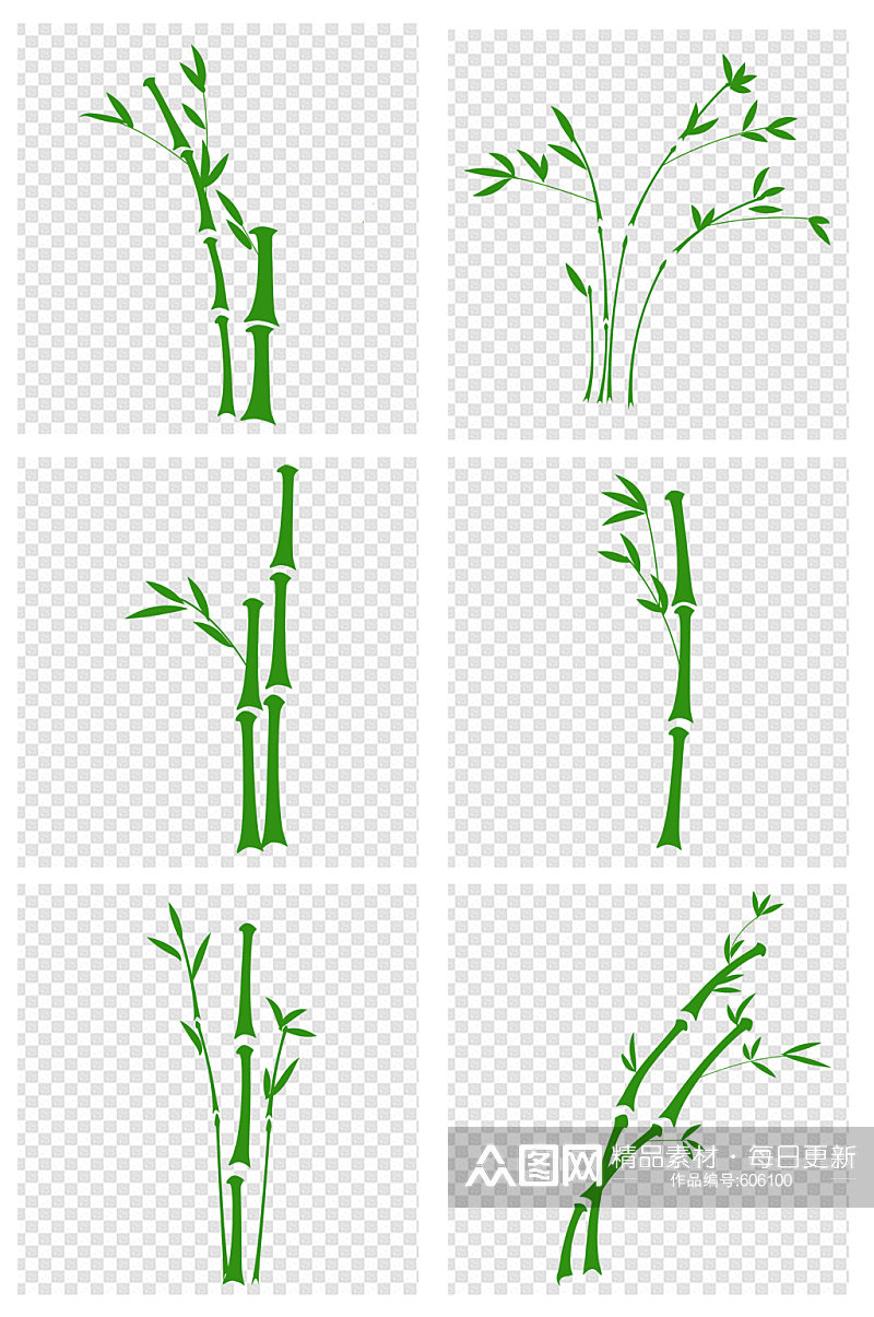 盛夏端午竹林竹子装饰素材素材