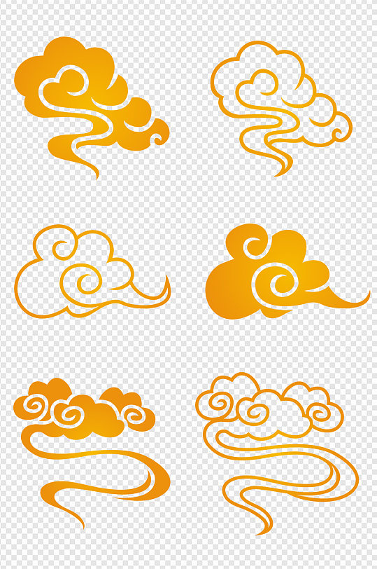 山纹云纹素材设计立即下载中式古典红色祥云纹路祥云矢量图手绘祥云