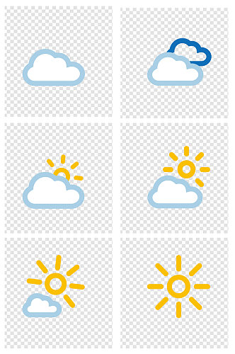 天气预报简约图标