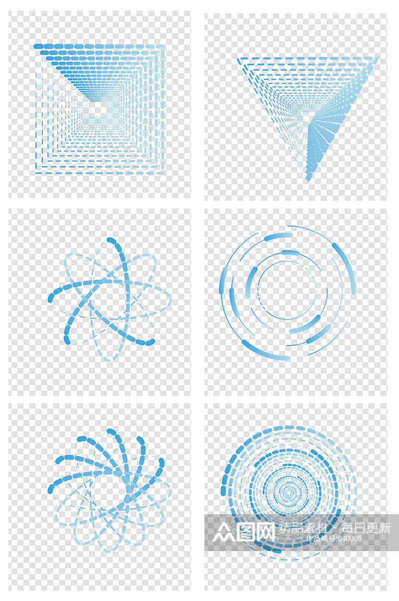 科技线条蓝色抽象底纹装饰素材