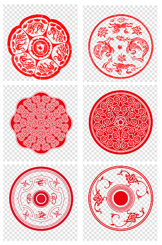 中国风传统花纹纹饰