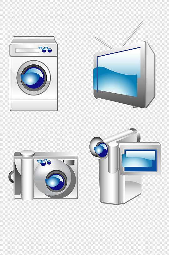 手绘家用电器素材