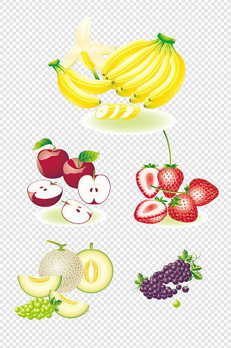 卡通手绘水果素材