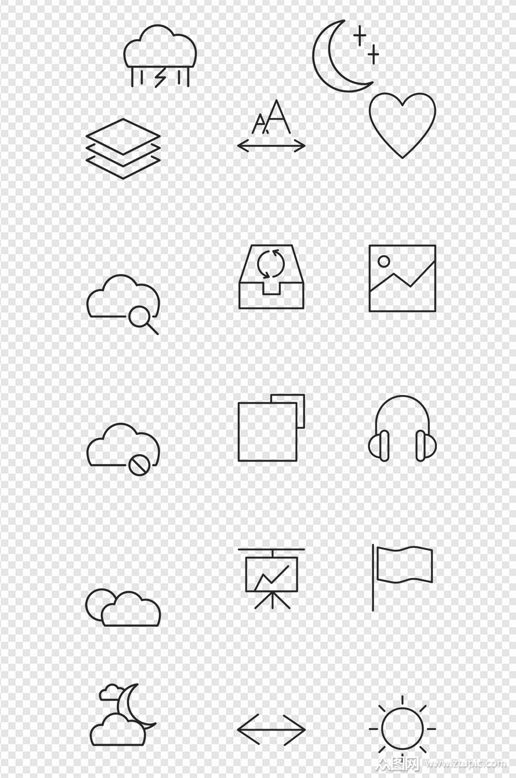 网页界面图标设计素材
