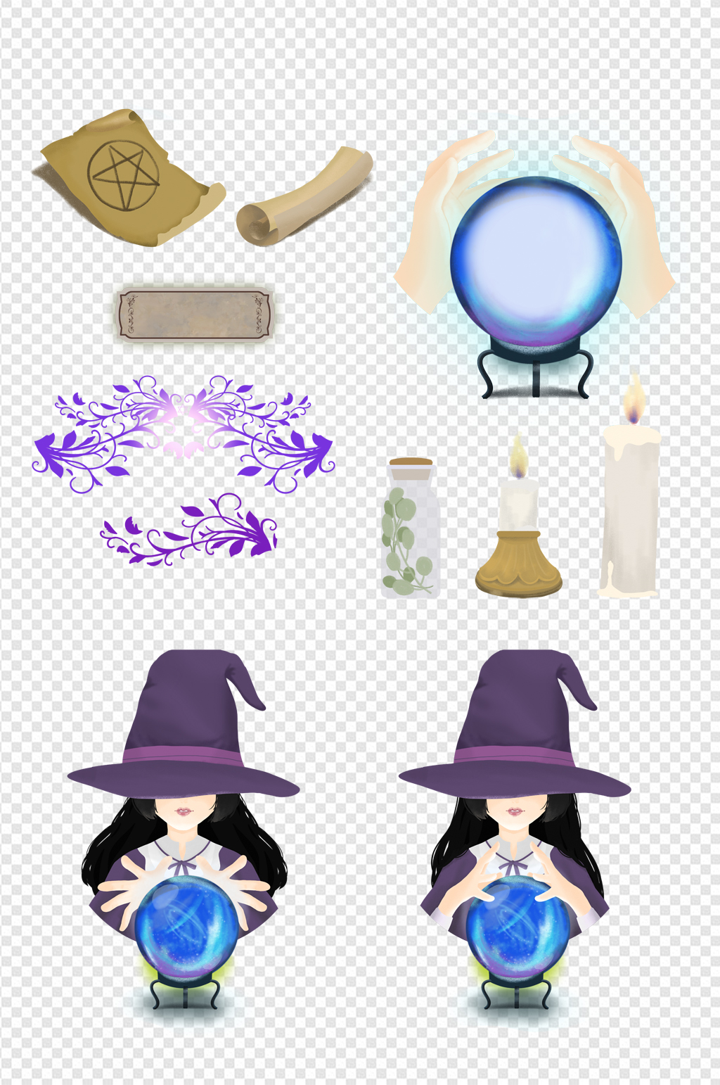 魔法水晶球素材_魔法水晶球模板_魔法水晶球设计图片免费下载-众图网