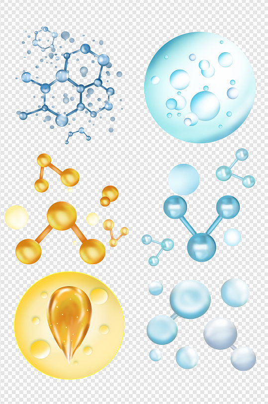 晶莹剔透水分子水分子结构元素