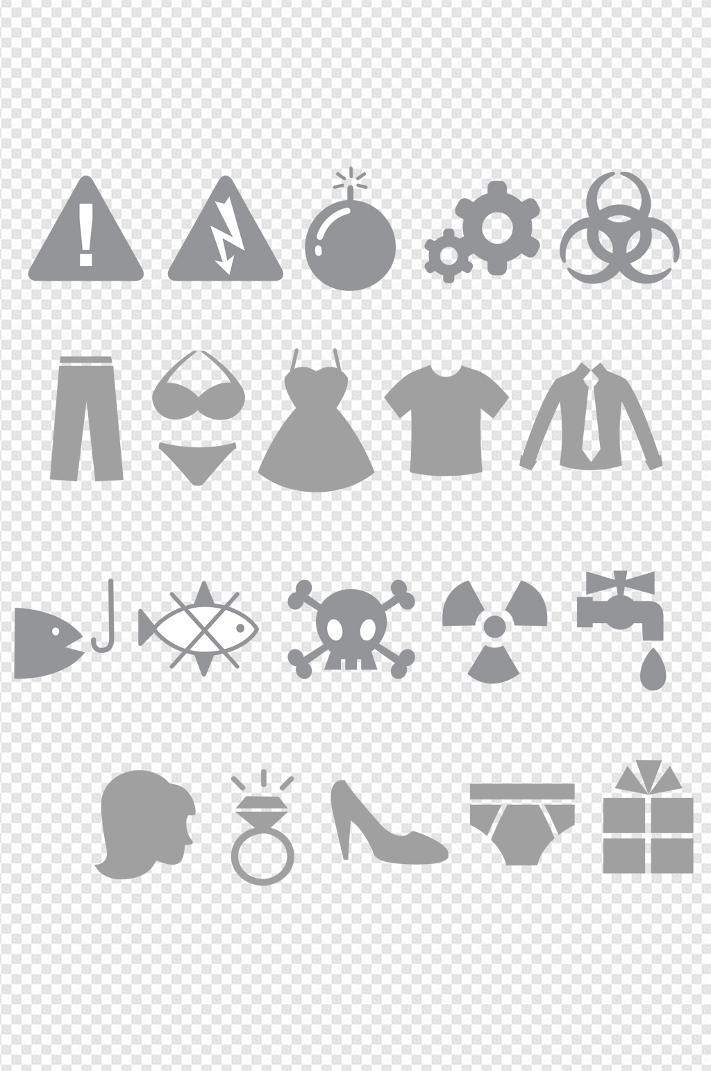 手绘网络小图标素材素材