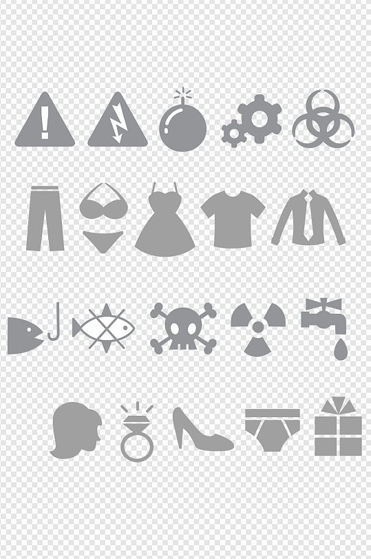 手绘网络小图标素材