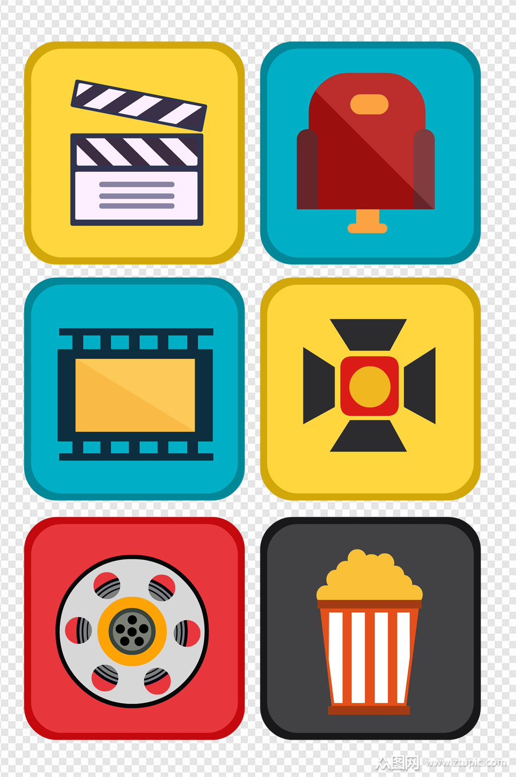 电影胶片彩色素材素材