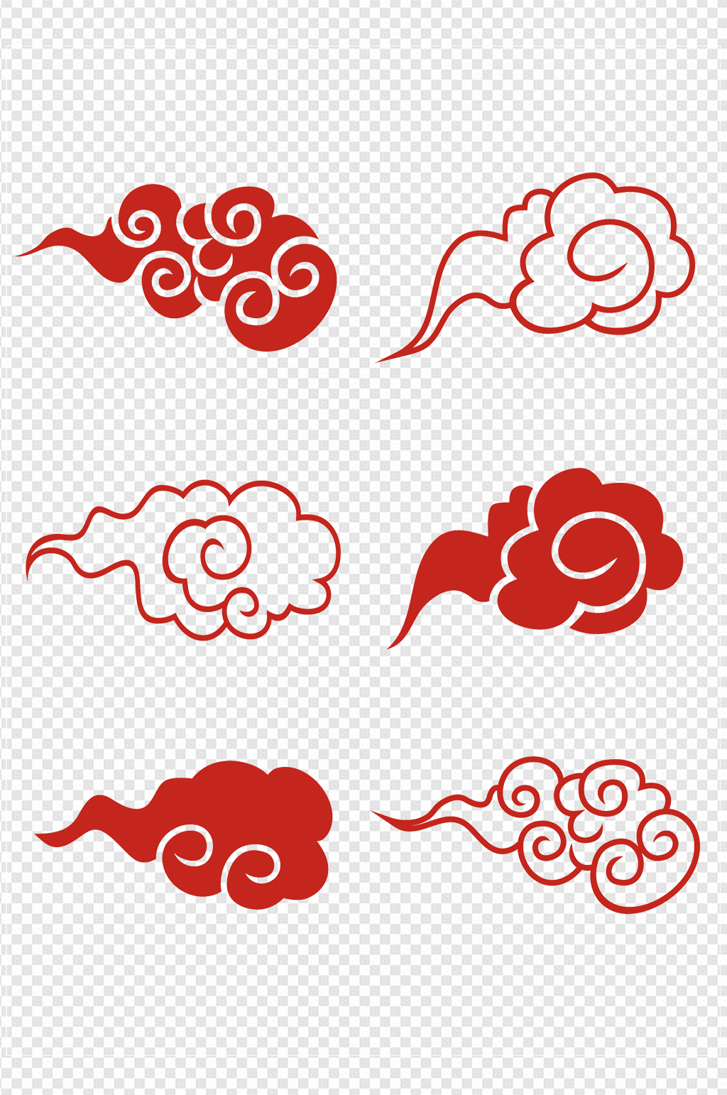 中国风古典祥云中式云纹图案