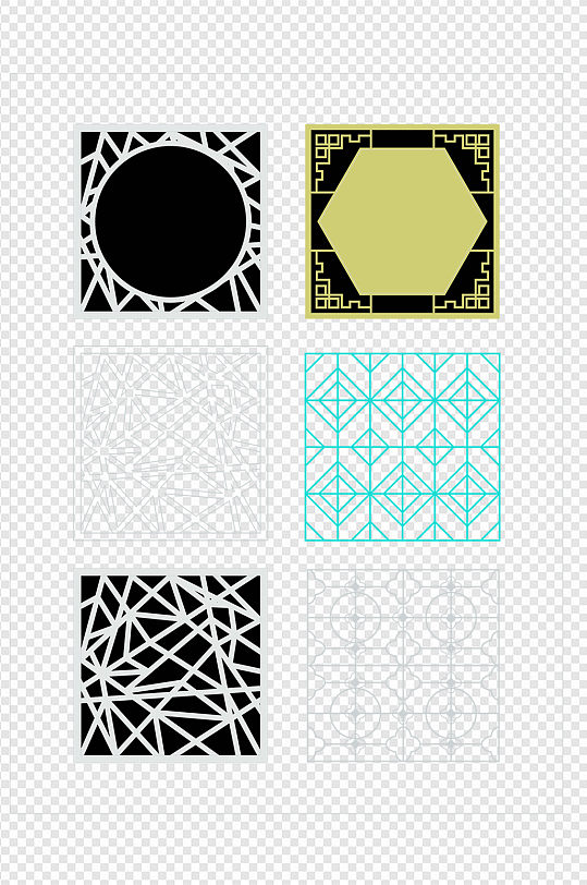 几何镂空图案-几何镂空图案素材-几何镂空图案模板下载-众图网