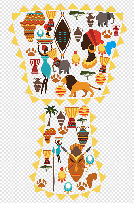 非洲非洲鼓草原色彩动物