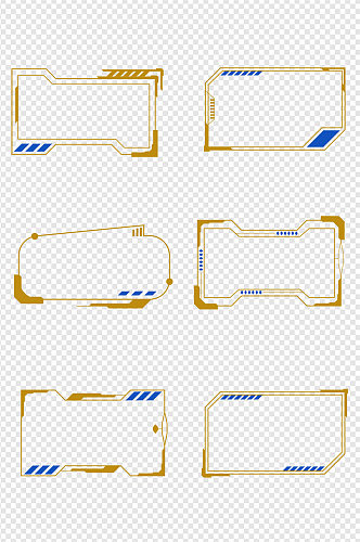 科技感边框几何边框元素