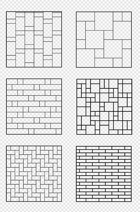 纹理图案砖块填充墙