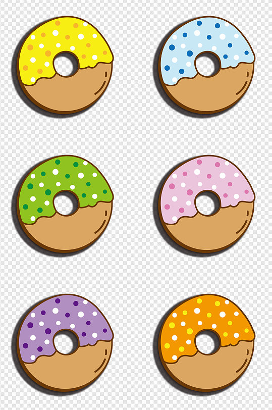 卡通点心图案元素