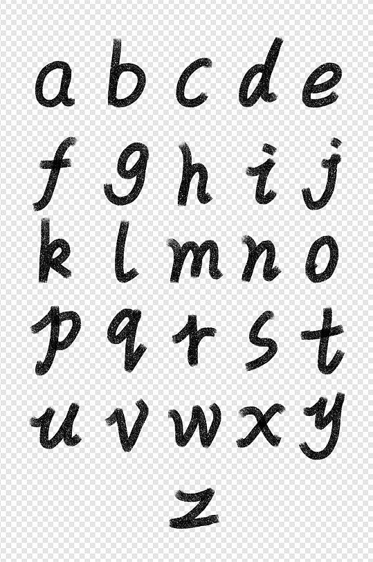 小写字母英语拼音素材