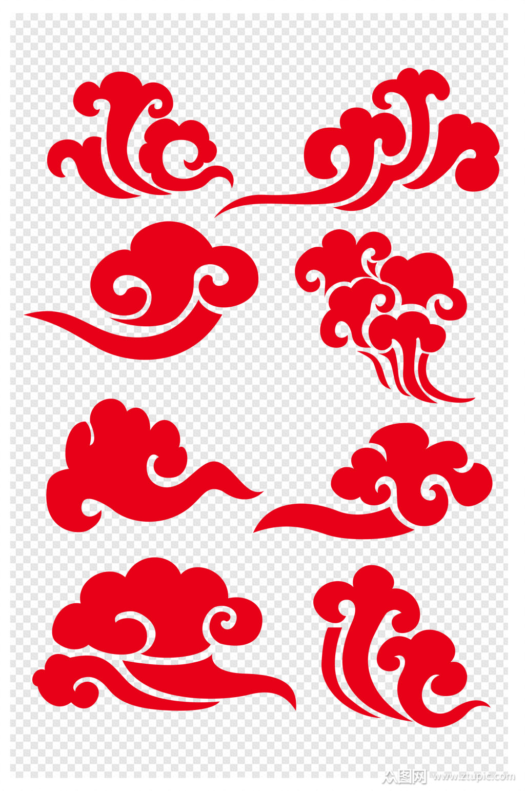 中国风古典祥云中式云纹花纹设计