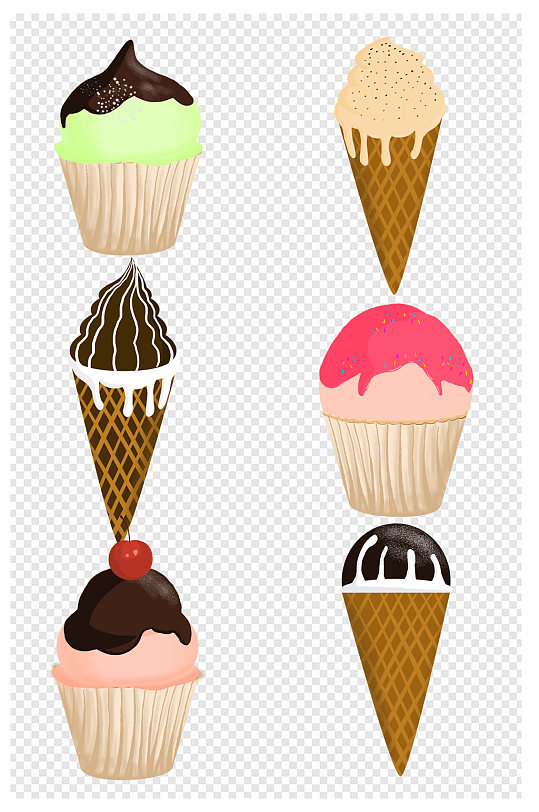甜品蛋糕冰淇淋素材
