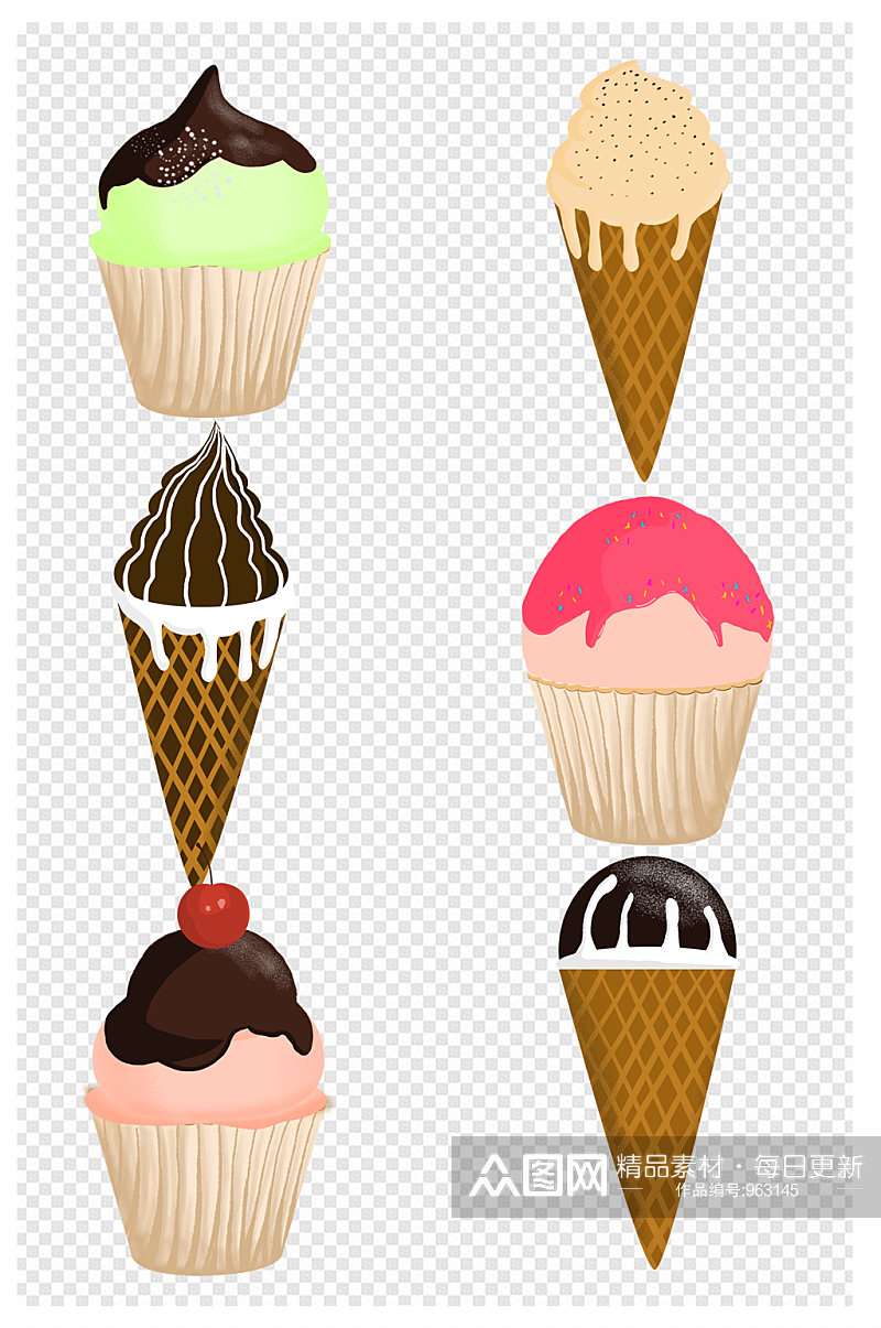 甜品蛋糕冰淇淋素材素材