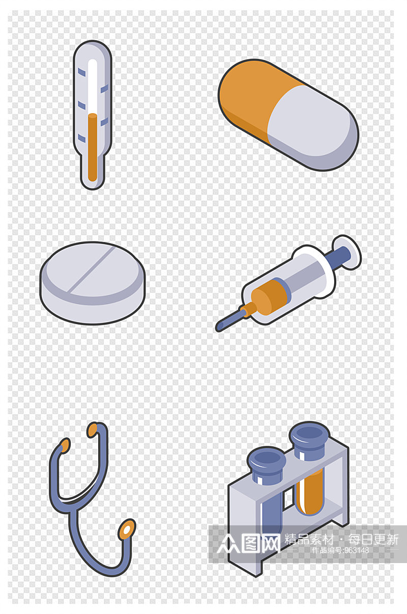 医疗设施医院诊所器材设计元素素材