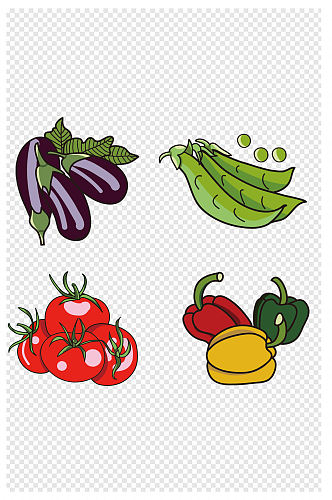 手绘插画蔬菜装饰图案卡通手绘