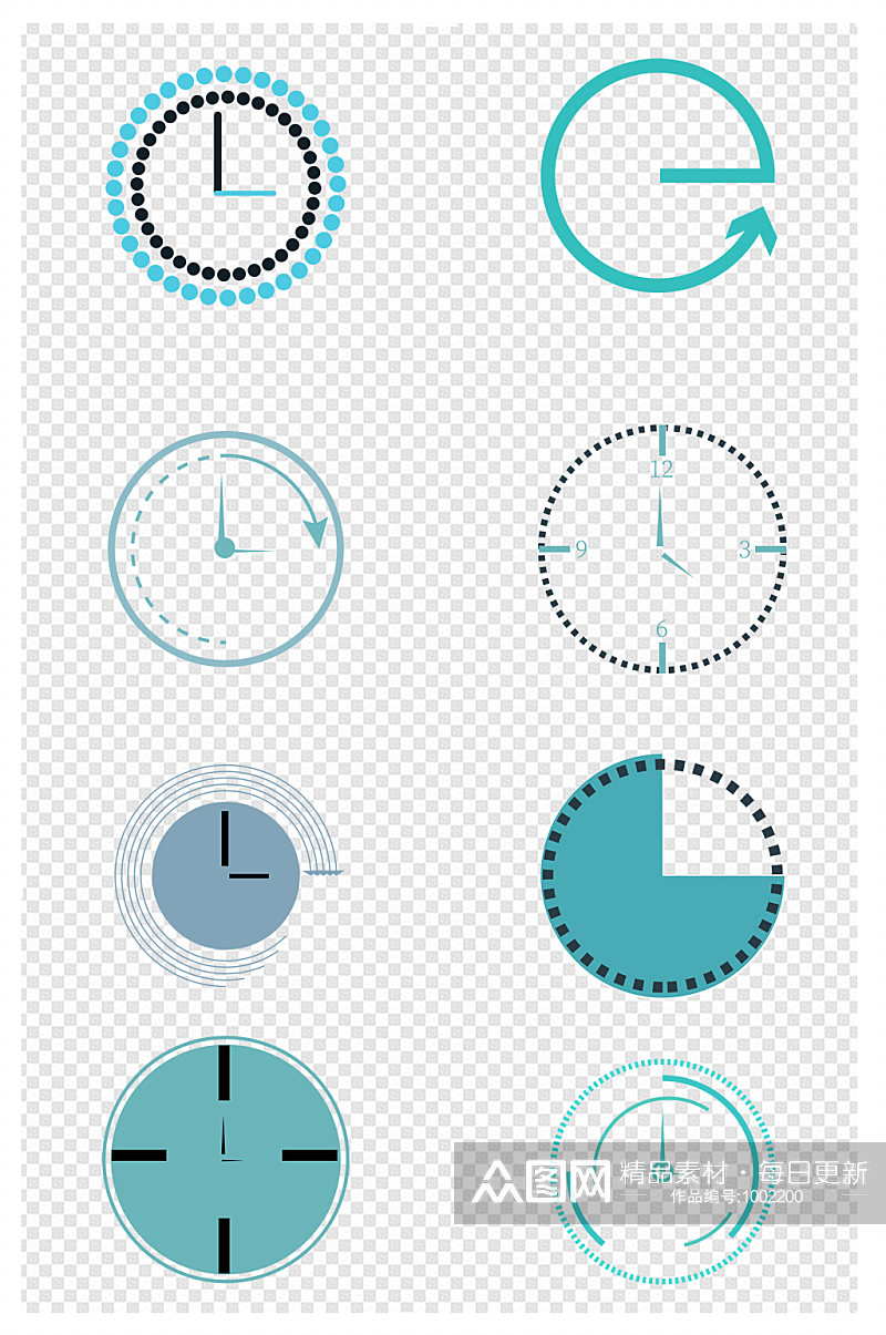 倒计时时钟设计元素素材