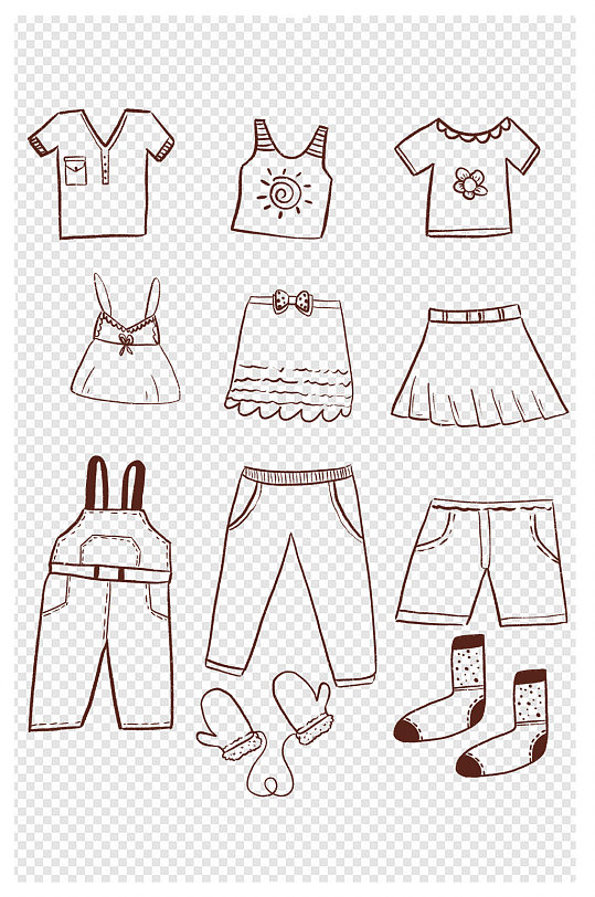 衣服卡通海报图片-衣服卡通海报设计素材-衣服卡通海报模板下载