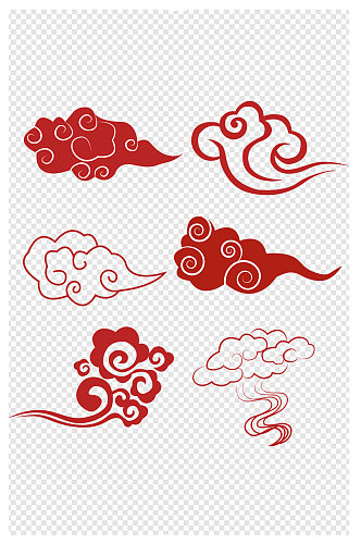 中国风古典祥云中式云纹花纹图案