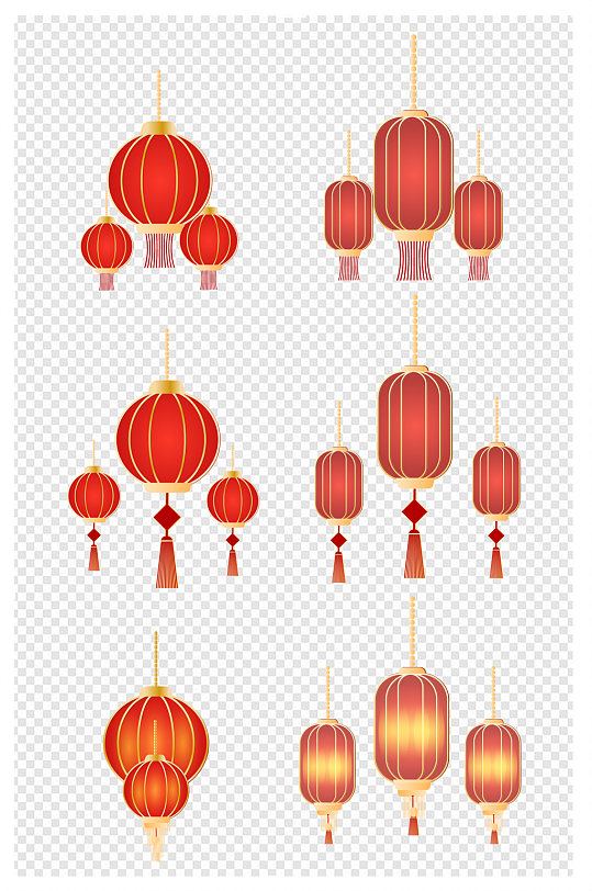 中国风春节元宵节红灯笼