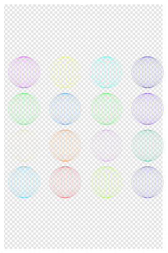 抽象五颜六色线条球