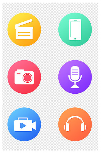 短视频图标手机网络素材