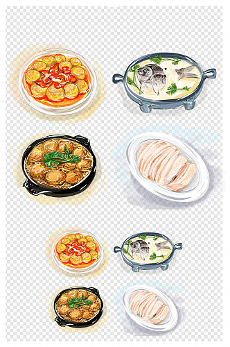 南京六合美食餐饮插画