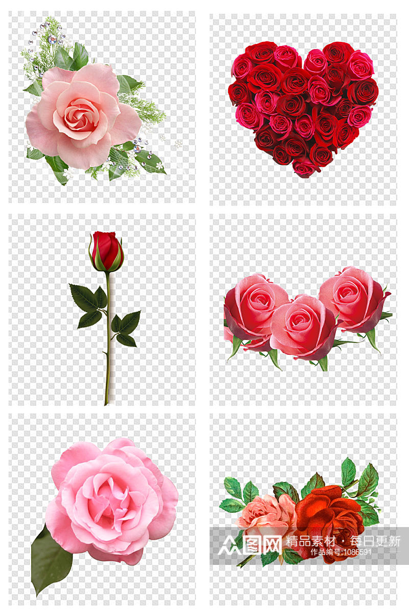 鲜花浪漫玫瑰花朵素材素材