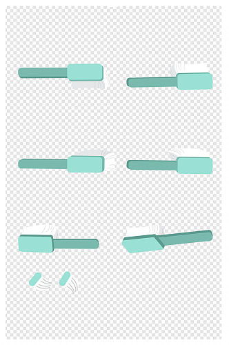 各种角度牙刷刷牙法口腔牙齿刷牙刷子