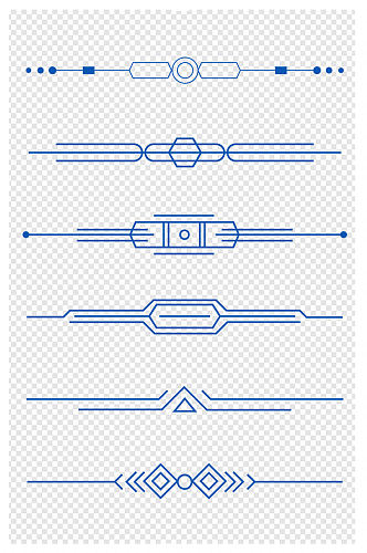 欧美风格分割线分割线设计元素素材