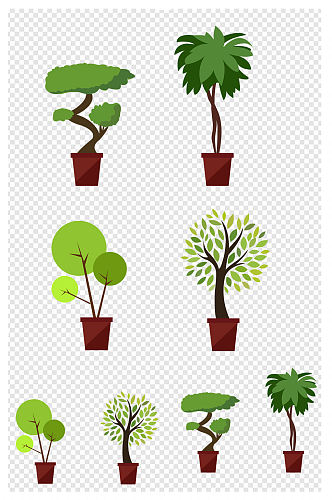 绿色植物盆栽素材