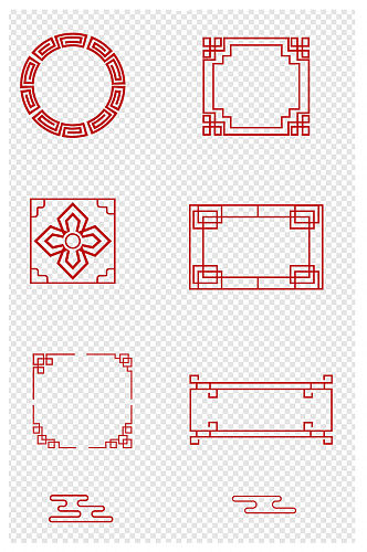 中国古典元素边框样式