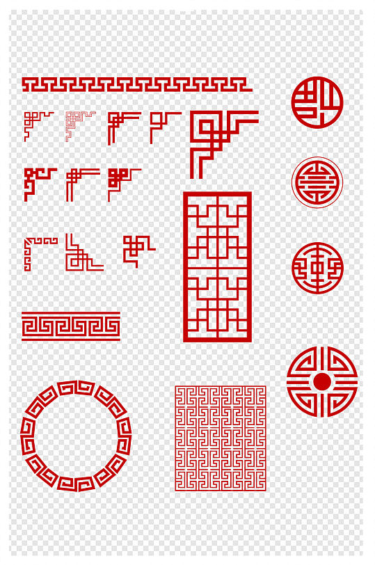 古典纹样传统纹样回形图案中国风纹理