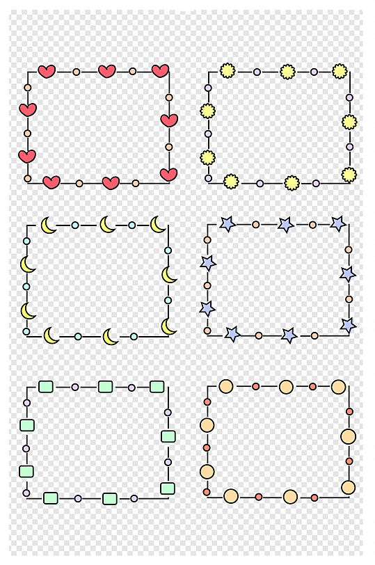 可爱花纹边框图片-可爱花纹边框设计素材-可爱花纹边框模板下载