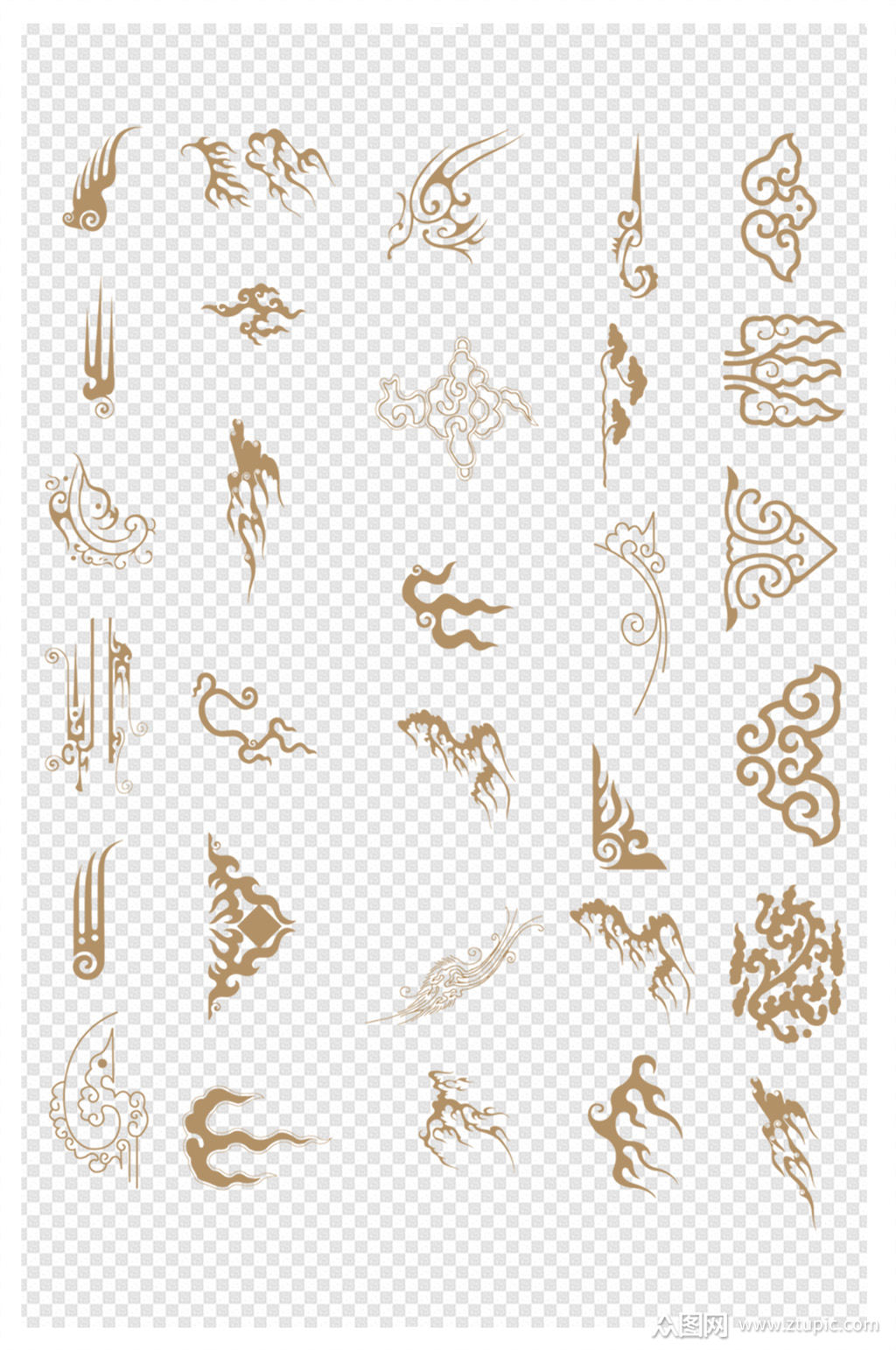 中国风古典花纹边框素材