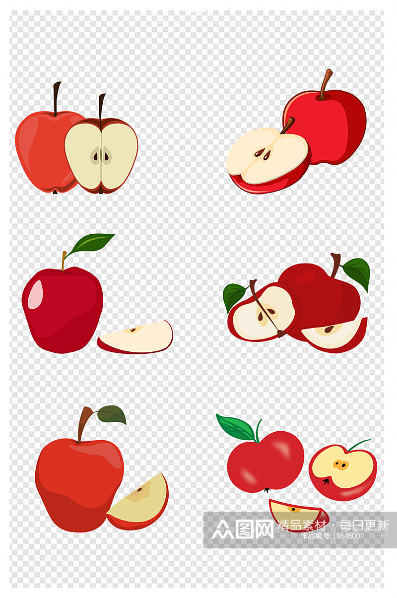 苹果水果元素创意设计素材素材